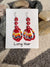 Cherokee Handbeaded Daisy Earrings #13