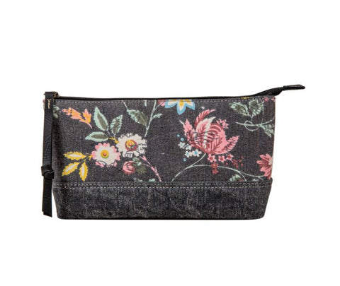 Myra Cavender Floral Canvas Pouch