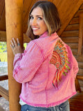 Pink Jean Jacket #168