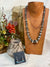 NAVAJO PEARL AND TURQUOISE NECKLACE 2PC SET