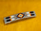 Handmade Grey Feather Beaded Barrette