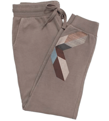 Hooey "Jogger" Ladies Brown Joggers w/multicolor Etched Tile Patch