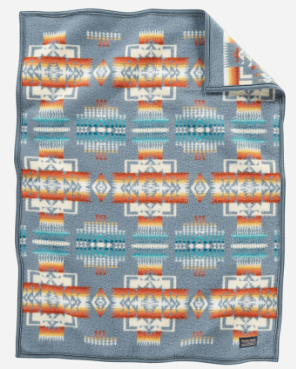 Pendleton Chief Joseph Crib Blanket Slate