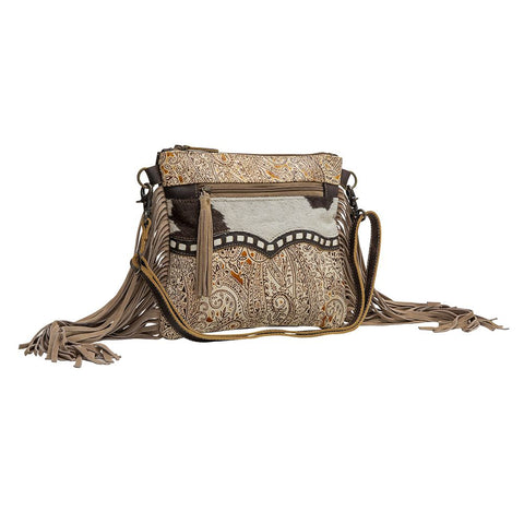 Myra Apple Leather & Hairon Bag