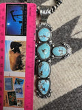 Turquoise Cross Sterling Silver Pendant Chain Sold Separately